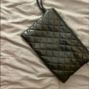 Faux Leather Wristlet